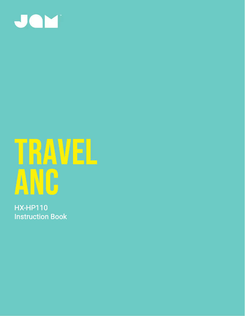 Page n°1 - Manuel utilisateur Jam Travel ANC HX-HP110