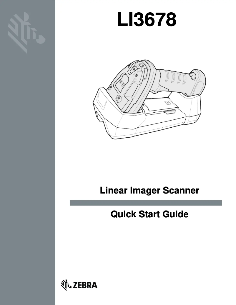 Page n°1 - Manuel utilisateur Zebra Linear Imager LI3678