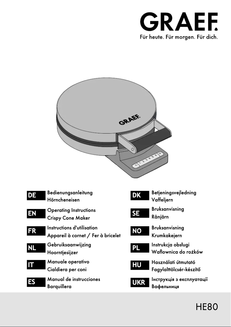 Image de la première page du manuel de l'appareil HE 80
