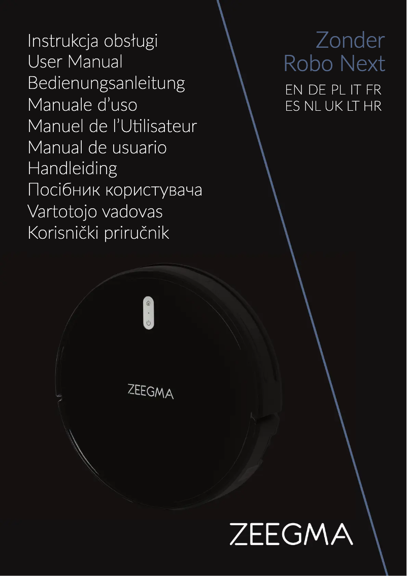 Página 1 del manual Manual de usuario Zeegma Robo Next