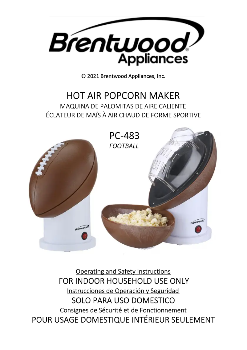 Página 1 del manual Manual de usuario Brentwood PC-483