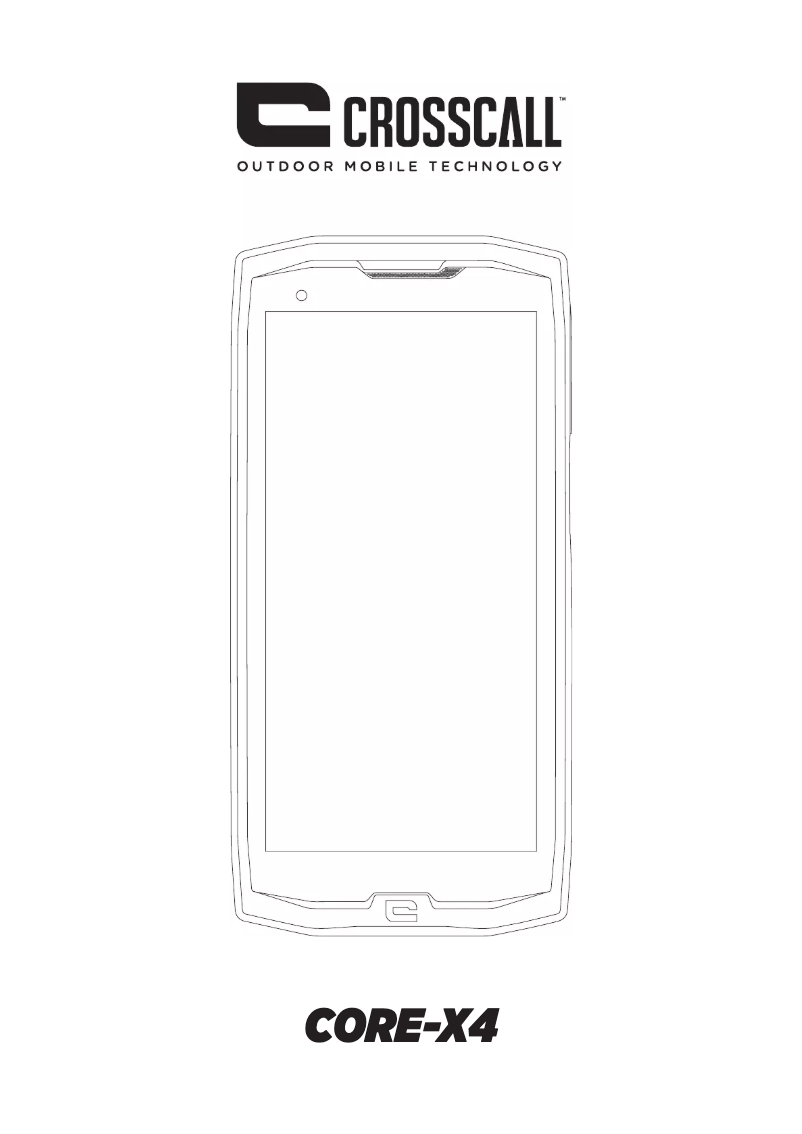 Page 1 de la notice Manuel utilisateur Crosscall Core-X4
