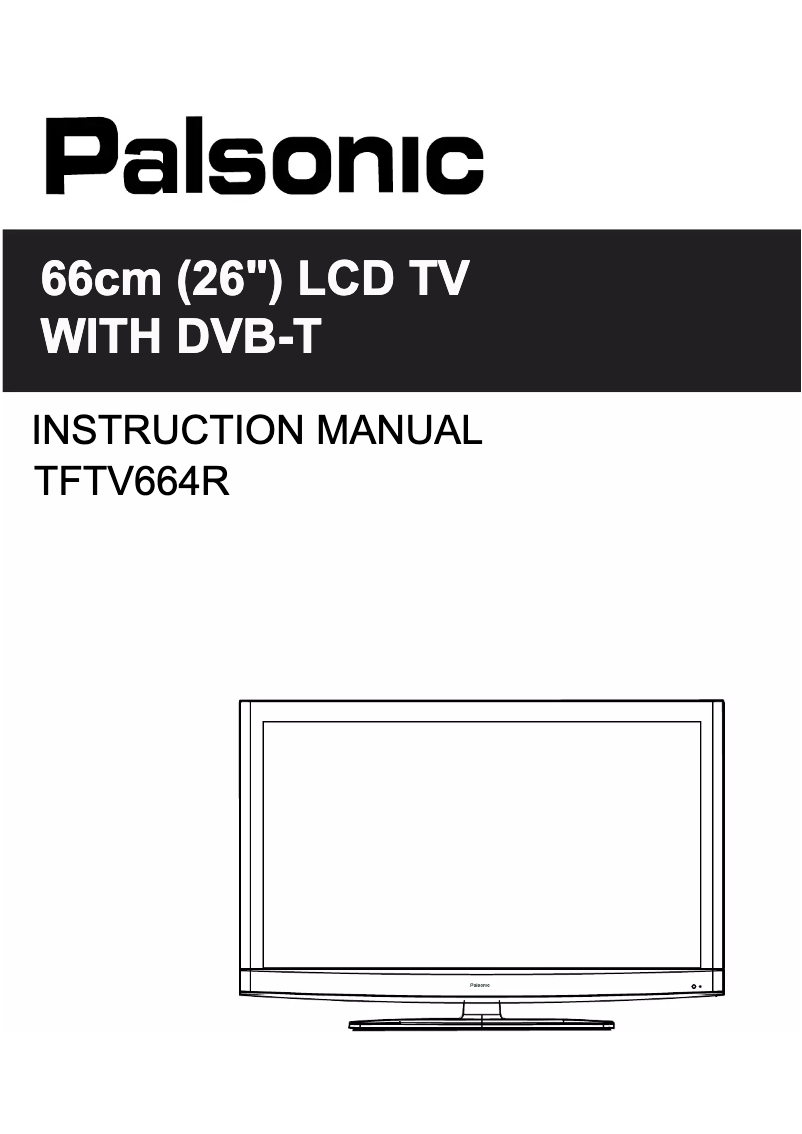 Page n°1 - Manuel utilisateur Palsonic TFTV664R