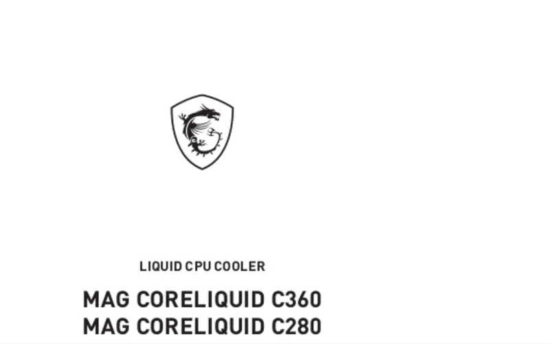 Page 1 de la notice Manuel utilisateur MSI MAG Core Liquid C240