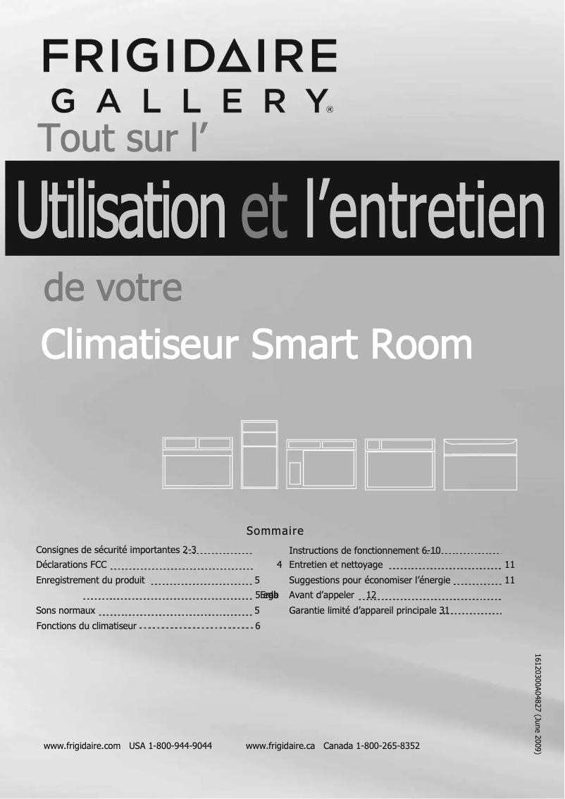 Page n°1 - Manuel utilisateur Frigidaire FGRC0844S1
