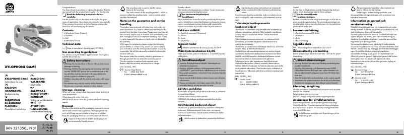 Page 1 de la notice Manuel utilisateur Playtive IAN 321350