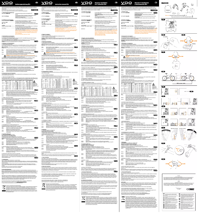Image de la première page du manuel de l'appareil A4+