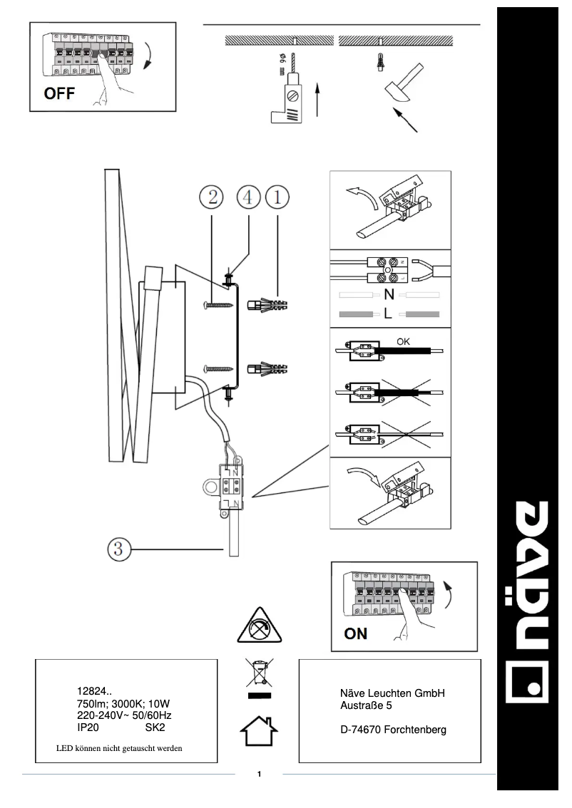 Página 1 del manual Manual de usuario Näve Loop Line