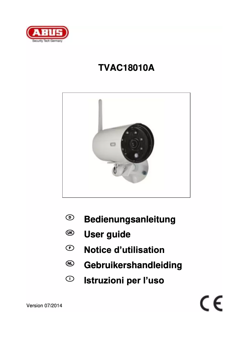 Página 1 del manual Manual de usuario Abus TVAC18010A