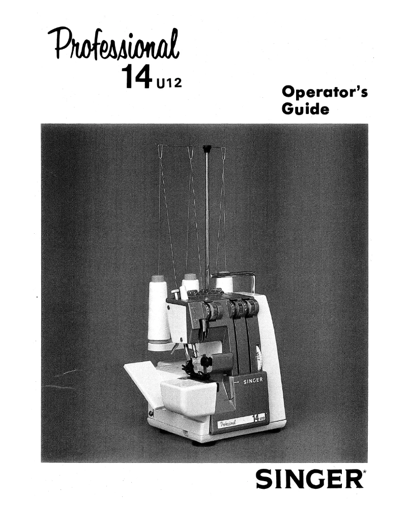 Page 1 de la notice Manuel utilisateur Singer 14U22