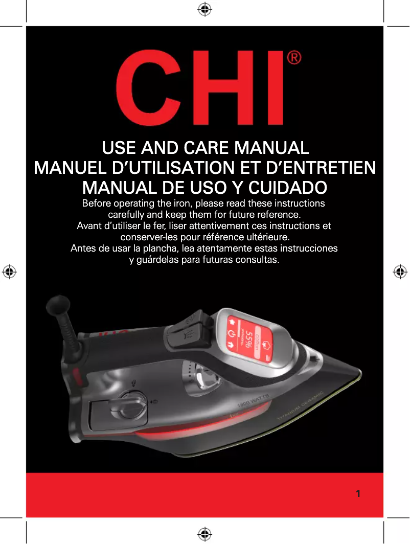 Page 1 de la notice Manuel utilisateur CHI 13103