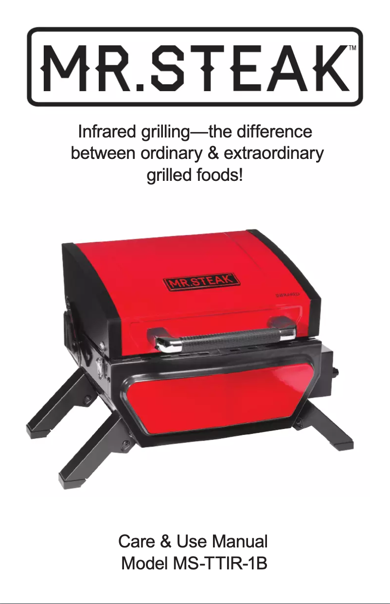 Page 1 de la notice Manuel utilisateur Mr. Steak MS-TTIR-1B