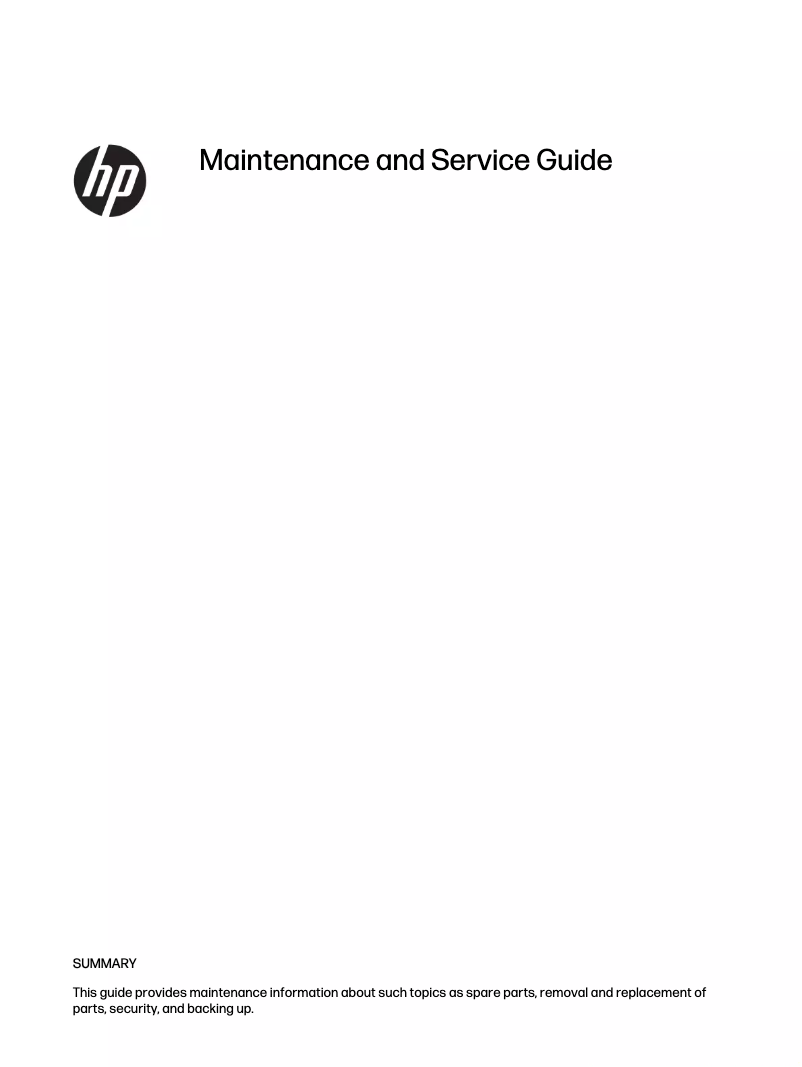 Page 1 de la notice Manuel d'utilisation et d'entretien HP EliteBook 860 G10