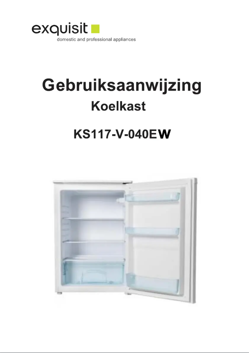 Page 1 de la notice Manuel utilisateur Exquisit KS117-V-040E