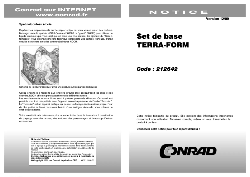 Image de la première page du manuel de l'appareil TERRA-FORM