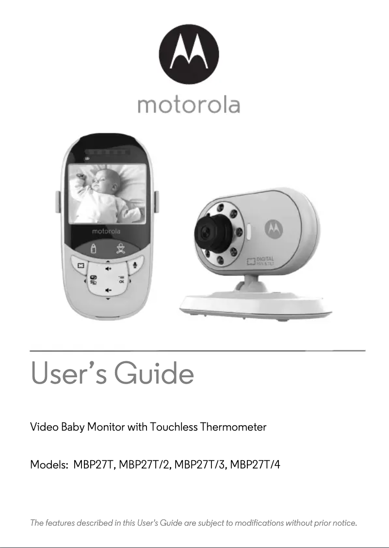 Page n°1 - Manuel utilisateur Motorola MBP27T