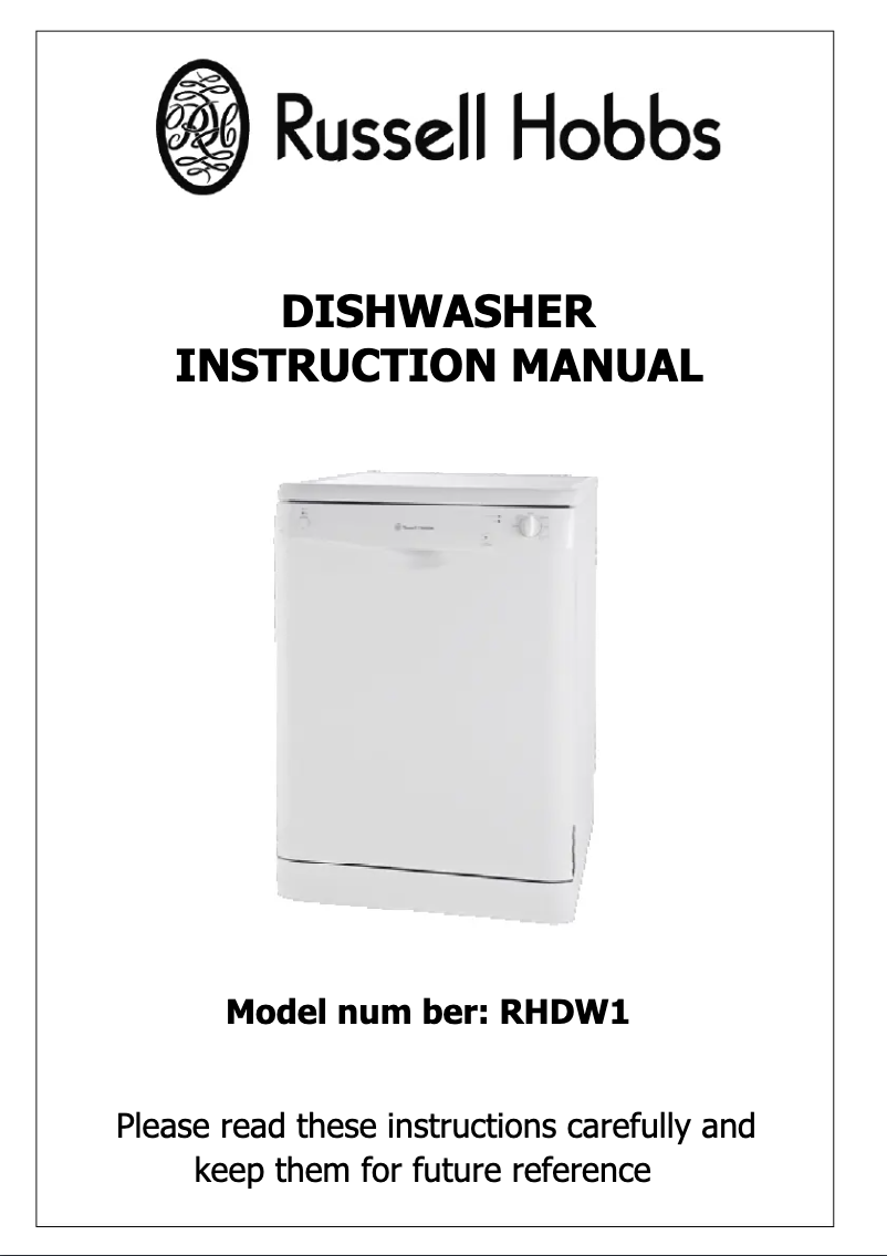 Página 1 del manual Manual de usuario Russell Hobbs RHDW1