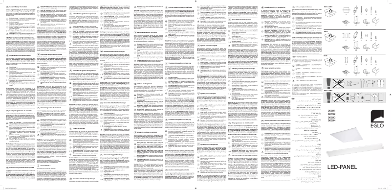 Page 1 de la notice Manuel utilisateur Eglo Salobrena 2