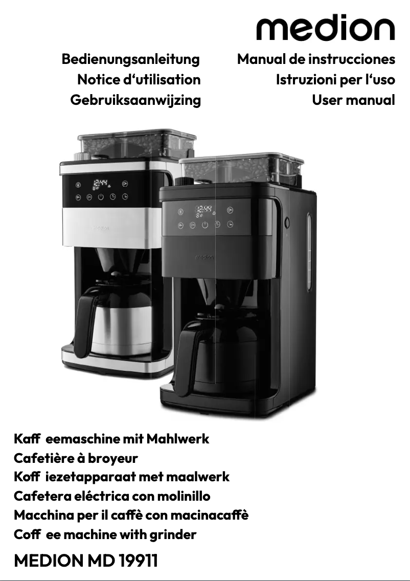 Page 1 de la notice Manuel utilisateur Medion MD 19911