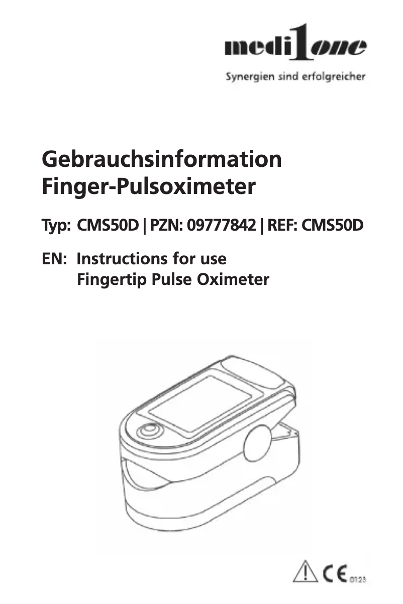 Image de la première page du manuel de l'appareil CMS50D