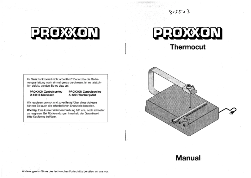 Image de la première page du manuel de l'appareil Micromot 230/E