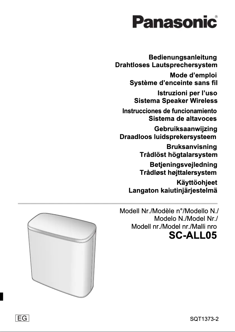 Page 1 de la notice Manuel utilisateur Panasonic SC-ALL05