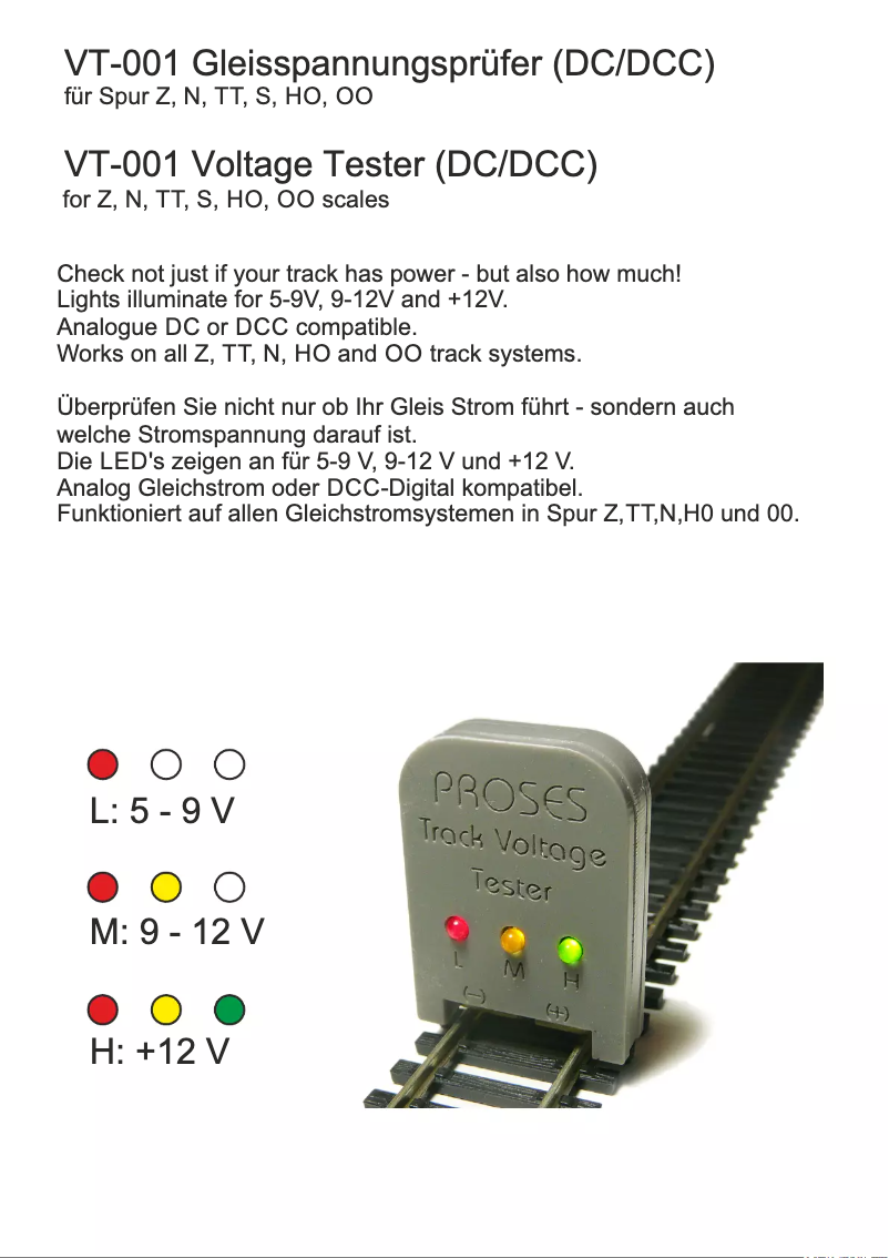 Page n°1 - Manuel utilisateur Proses PVT-001 H0