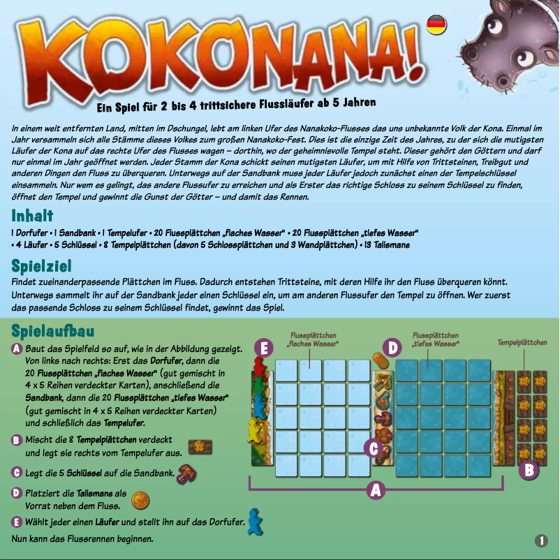 Page n°1 - Manuel utilisateur Huch! & Friends Kokonana