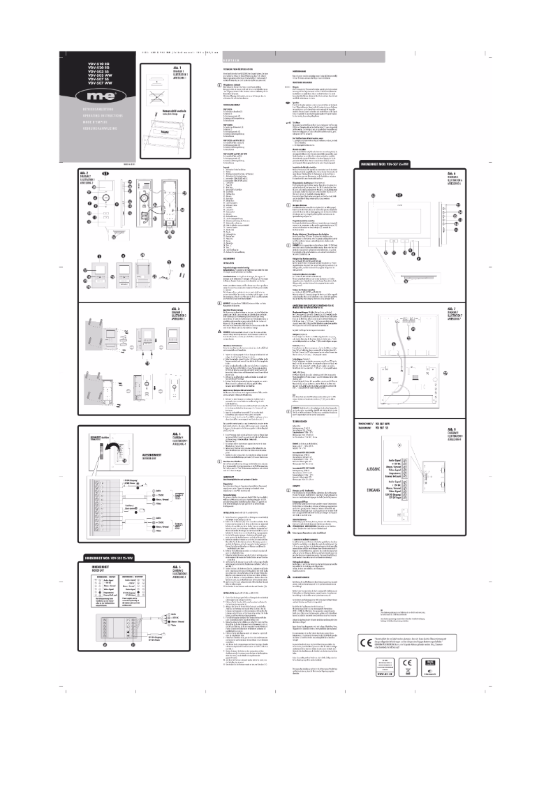 Imagen de la primera página del manual del dispositivo VDV-507