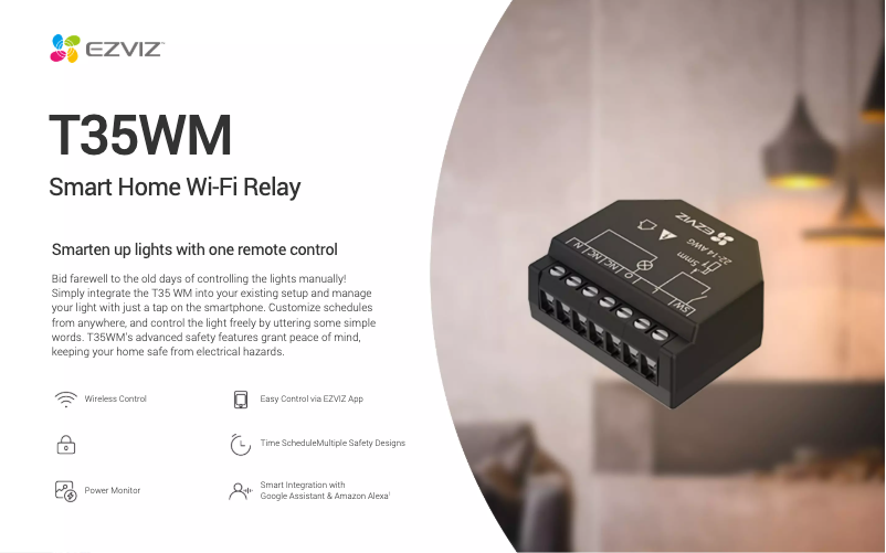 Page 1 de la notice Fiche technique EZVIZ T35WM