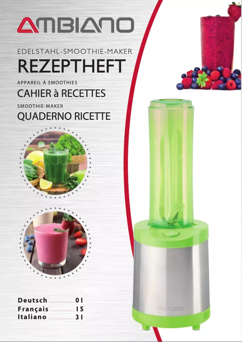 Página 1 del manual Manual de usuario Ambiano GT-SMEDS-01