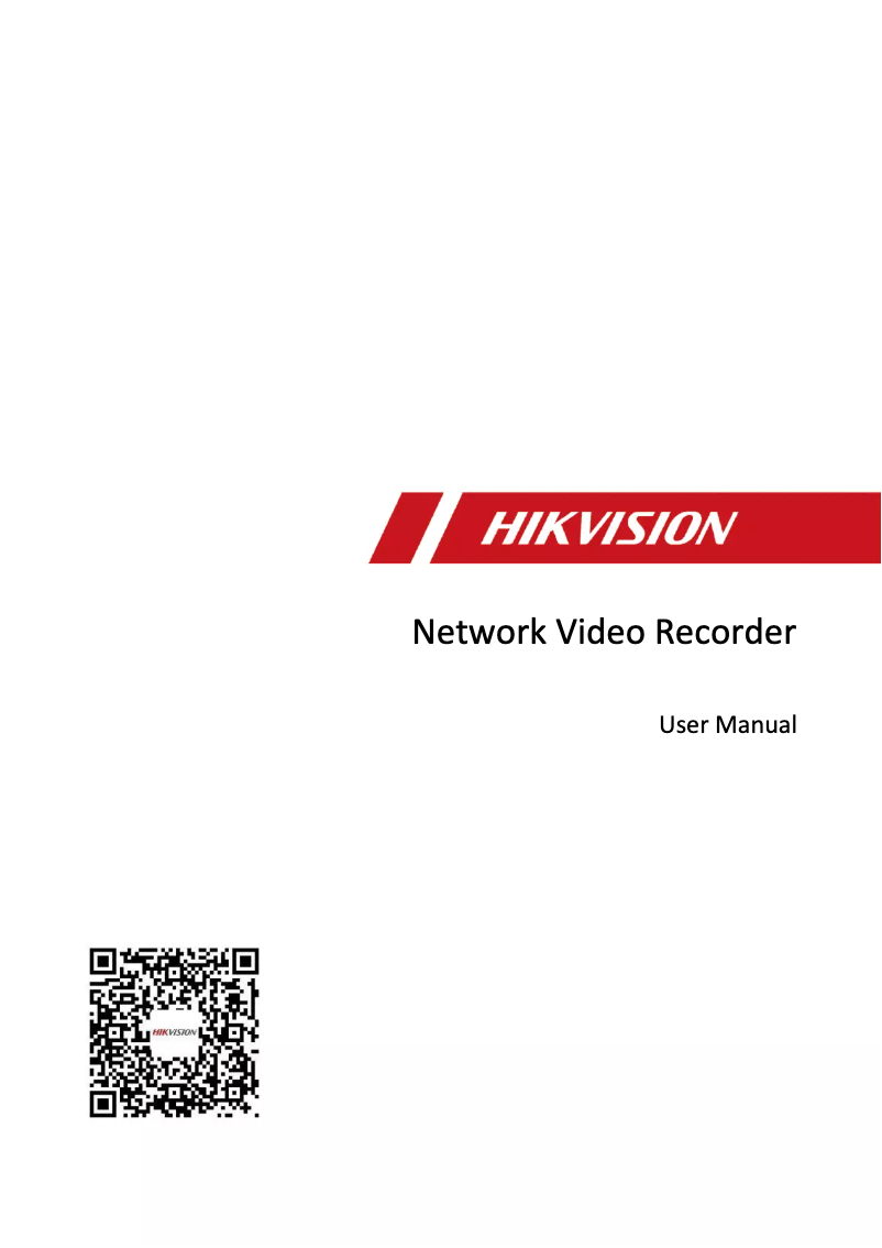Page 1 de la notice Manuel utilisateur Hikvision DS-7608NI-M2