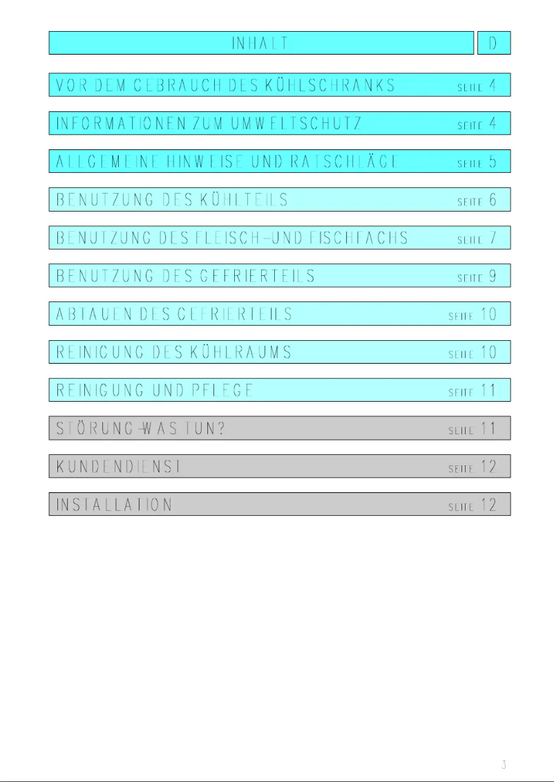 Image de la première page du manuel de l'appareil KGIF 3258 2 kcif