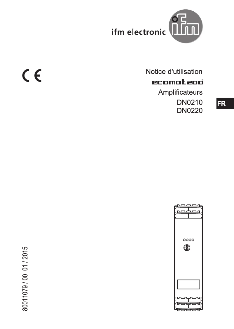 Page 1 de la notice Manuel utilisateur IFM DN0220
