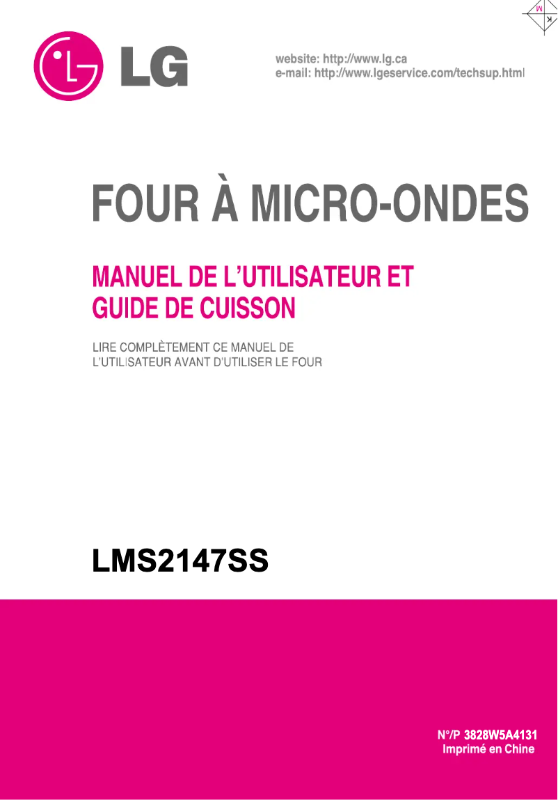 Página 1 del manual Manual de usuario LG LMS2147SS