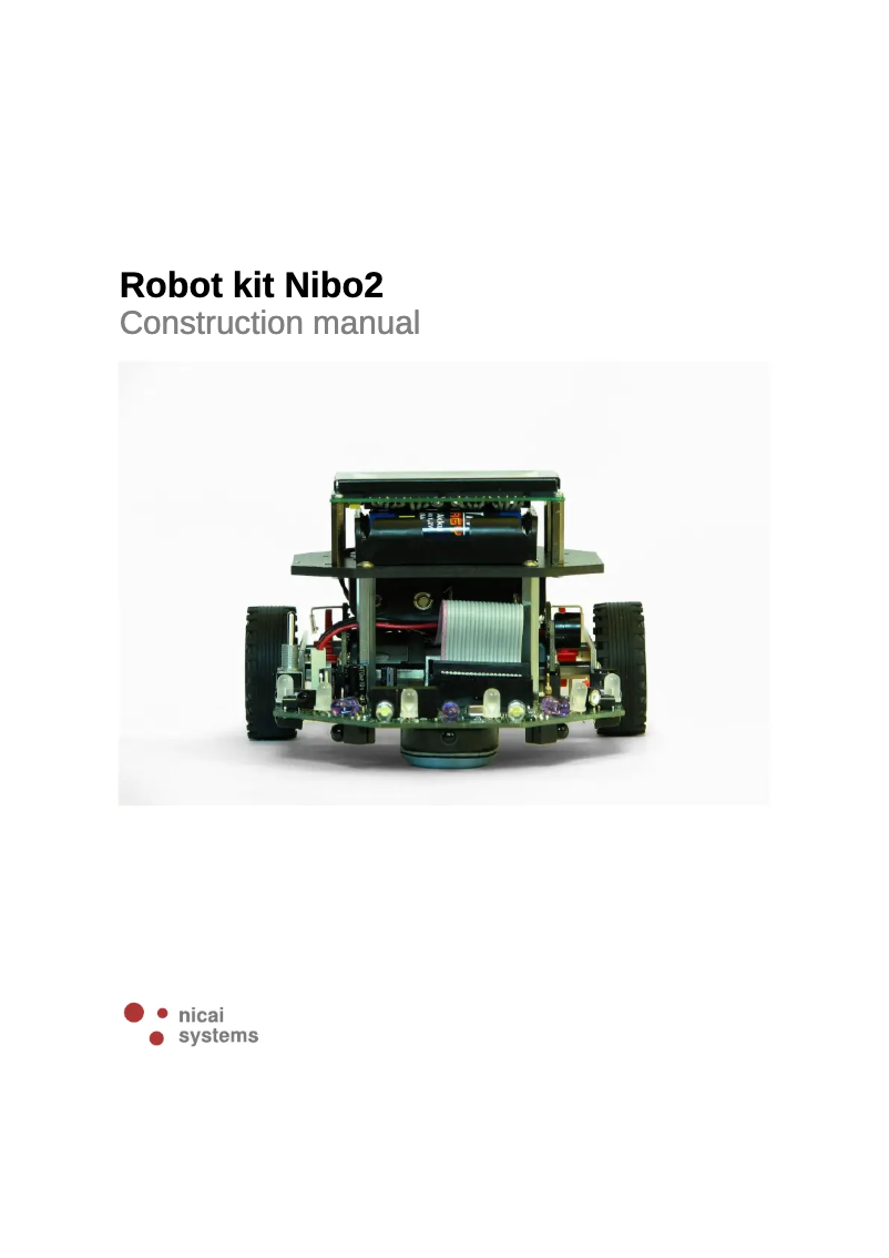 Page 1 de la notice Manuel utilisateur nicai systems Nibo2