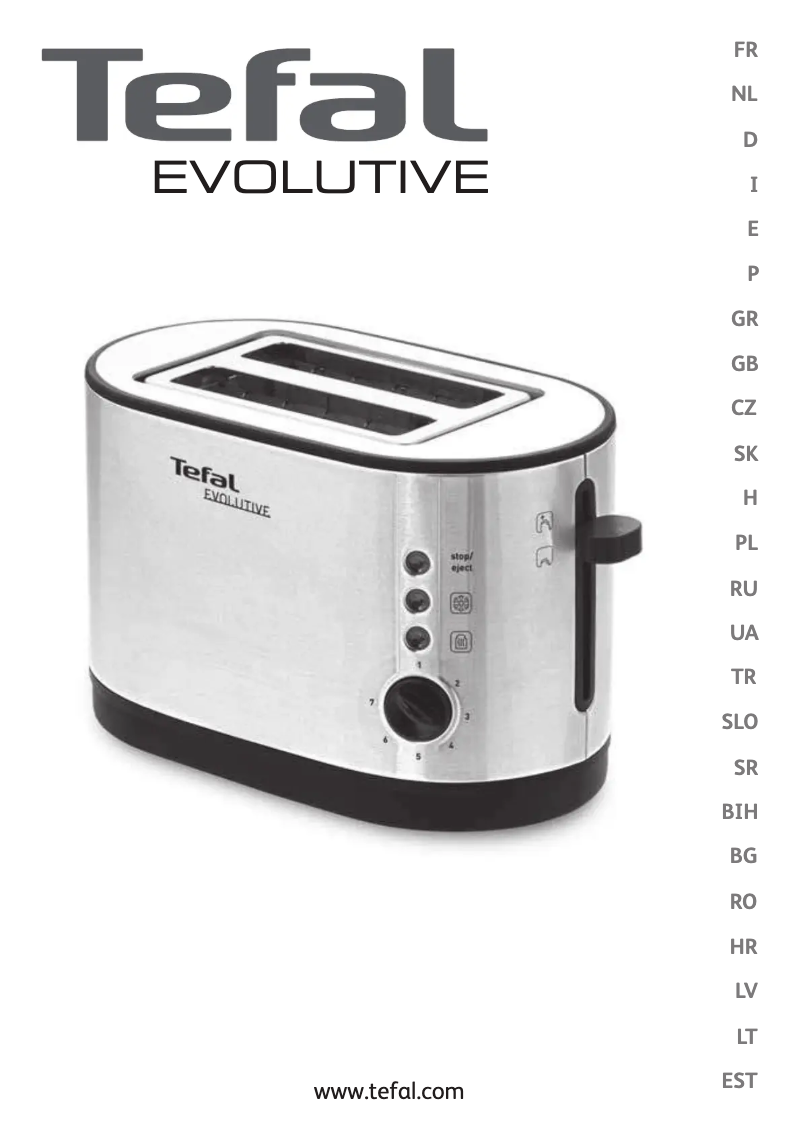Page 1 de la notice Manuel utilisateur Tefal Evolutive TT3900