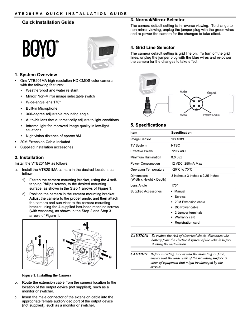 Página 1 del manual Manual de usuario Boyo VTB201MA