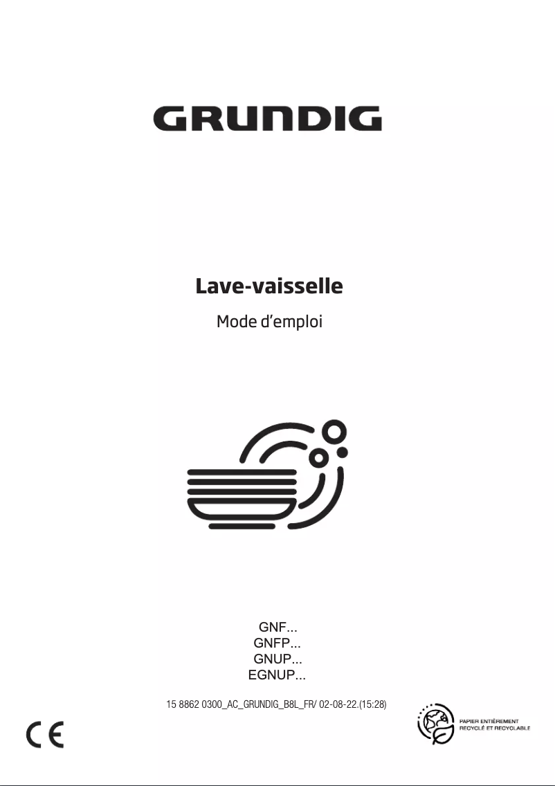 Page 1 de la notice Manuel utilisateur Grundig GNFP4621XB