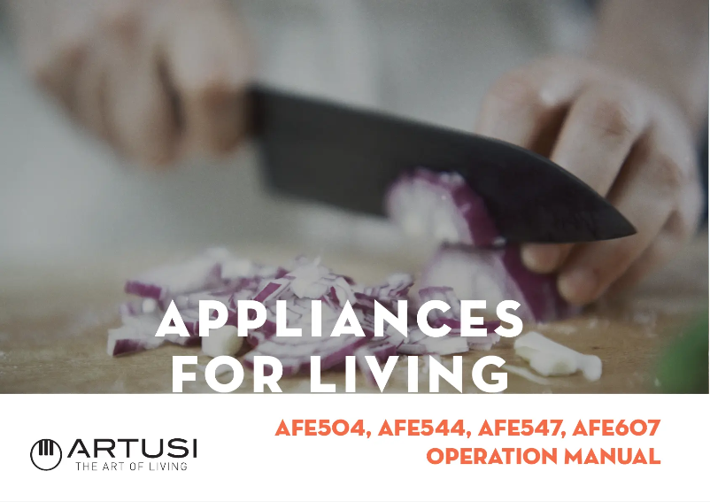 Page 1 de la notice Manuel utilisateur Artusi AFE547W