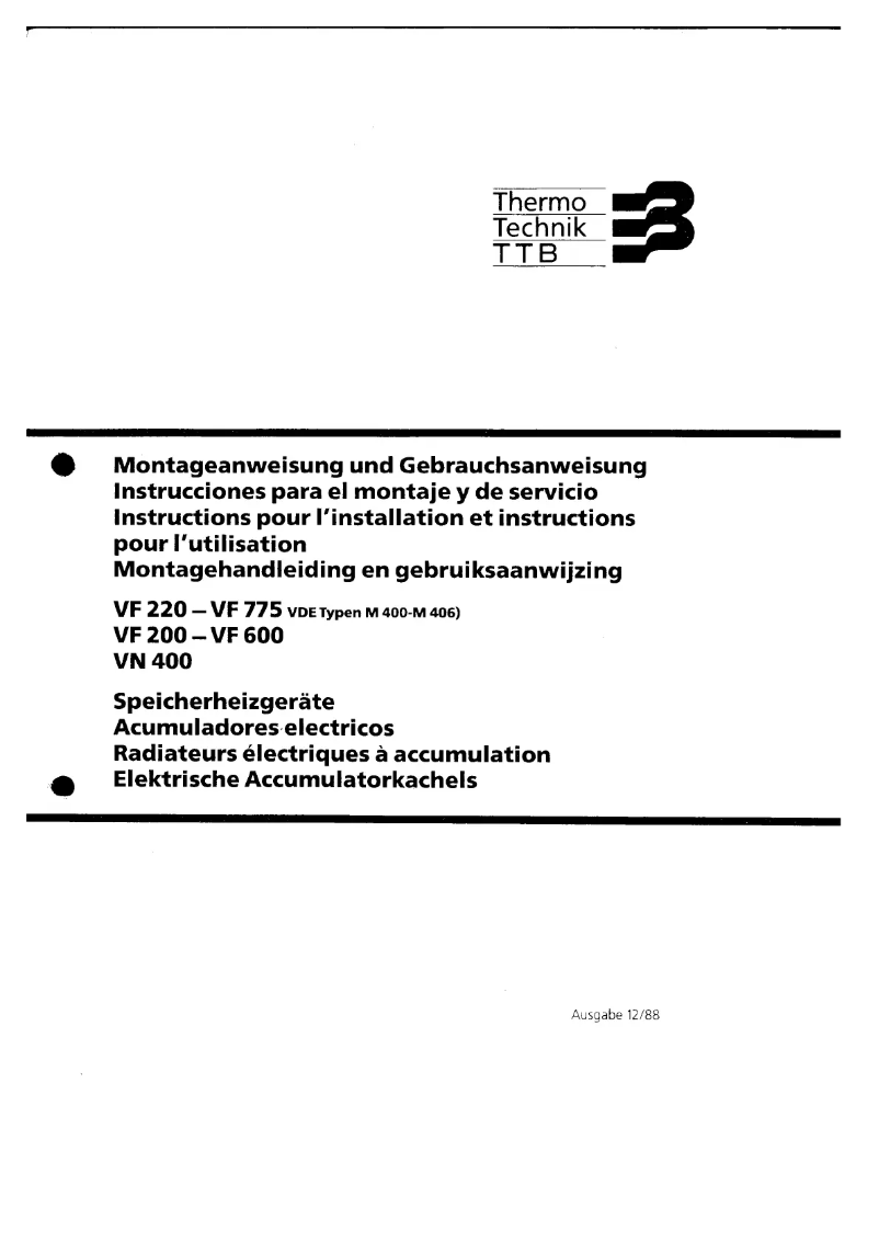 Page 1 de la notice Manuel utilisateur Dimplex VF775