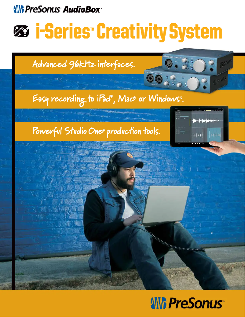 Image de la première page du manuel de l'appareil Audiobox iOne