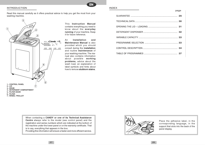 Image de la première page du manuel de l'appareil CTT 82TVRU