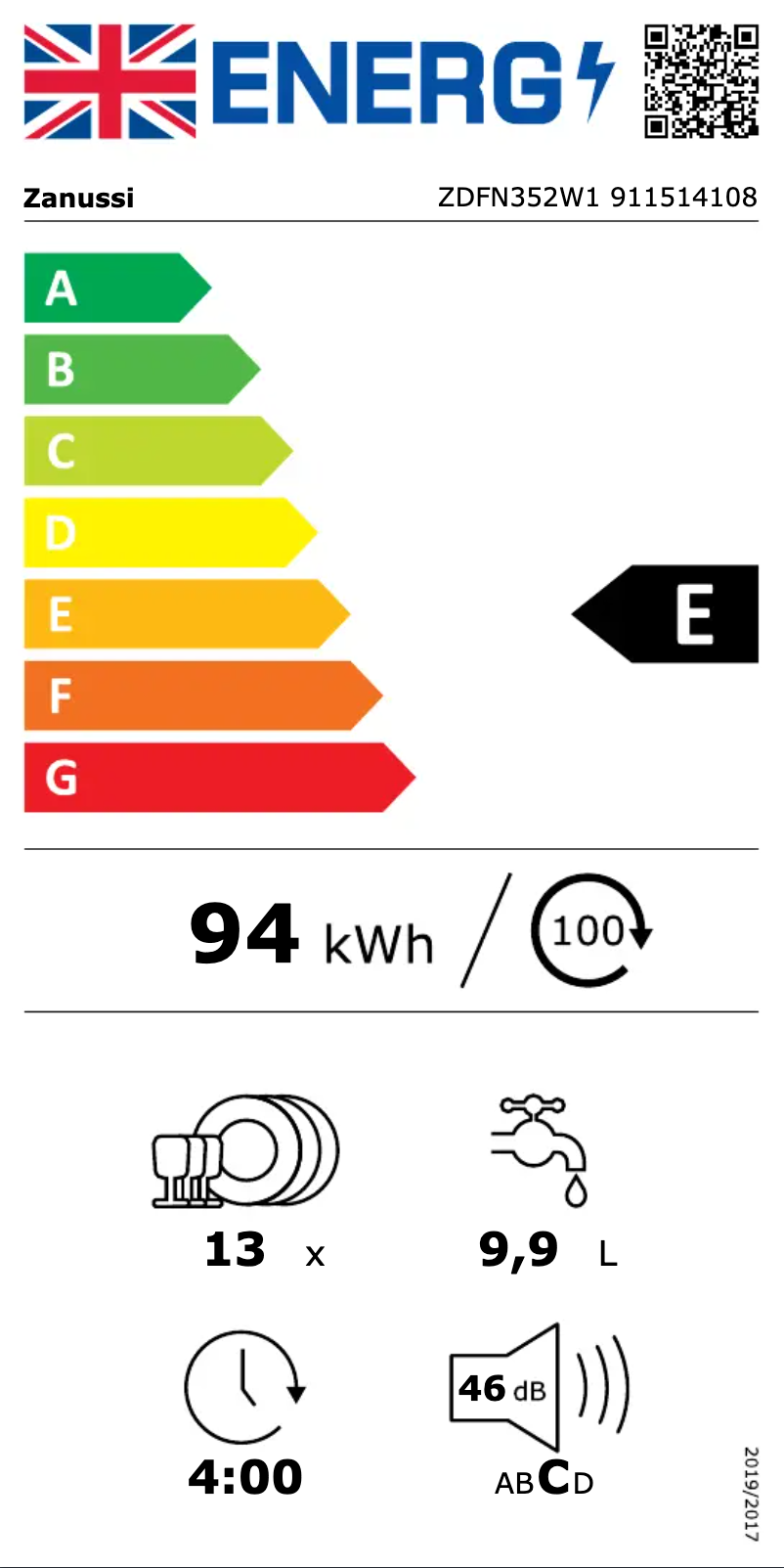 Image de la première page du manuel de l'appareil ZDFN352W1
