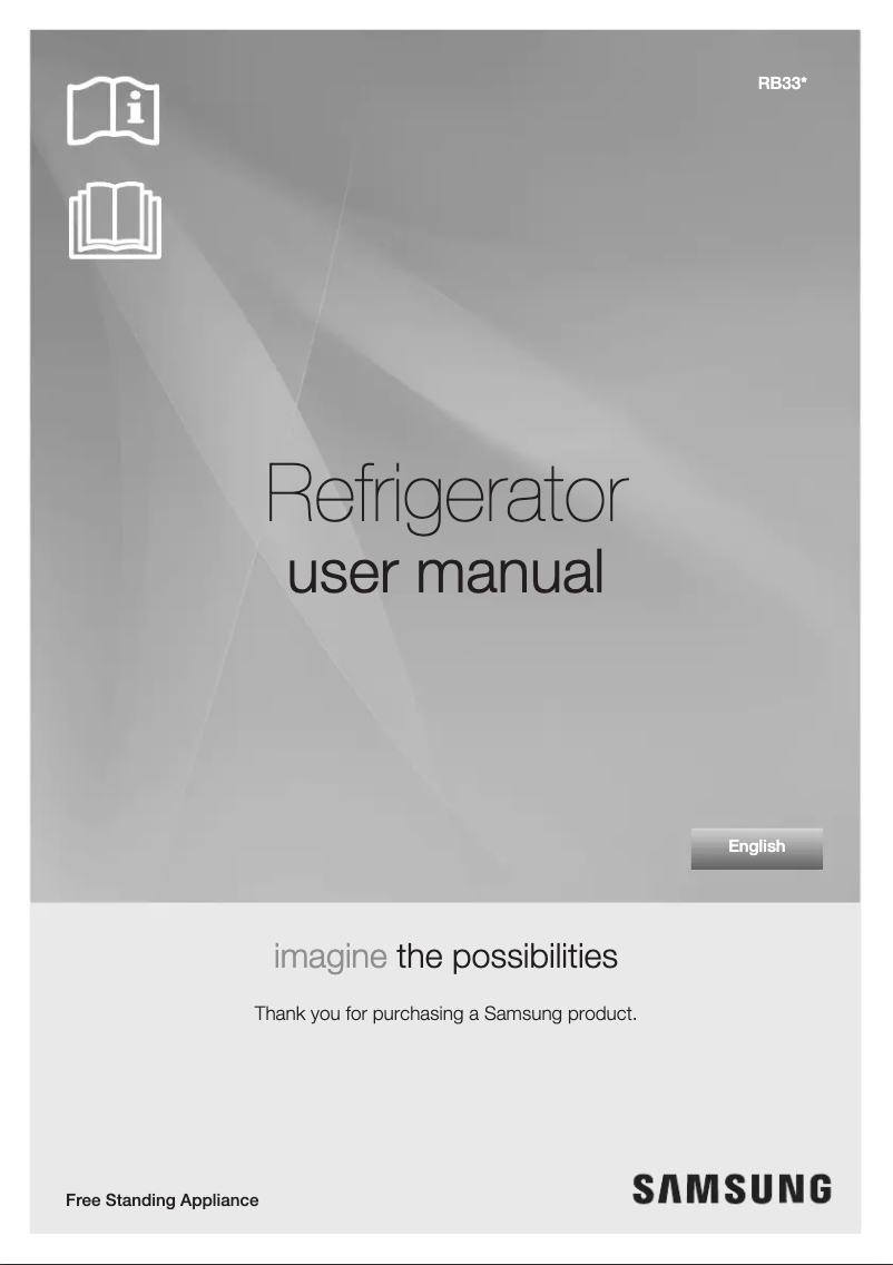 Page 1 de la notice Manuel utilisateur Samsung RB33T307026