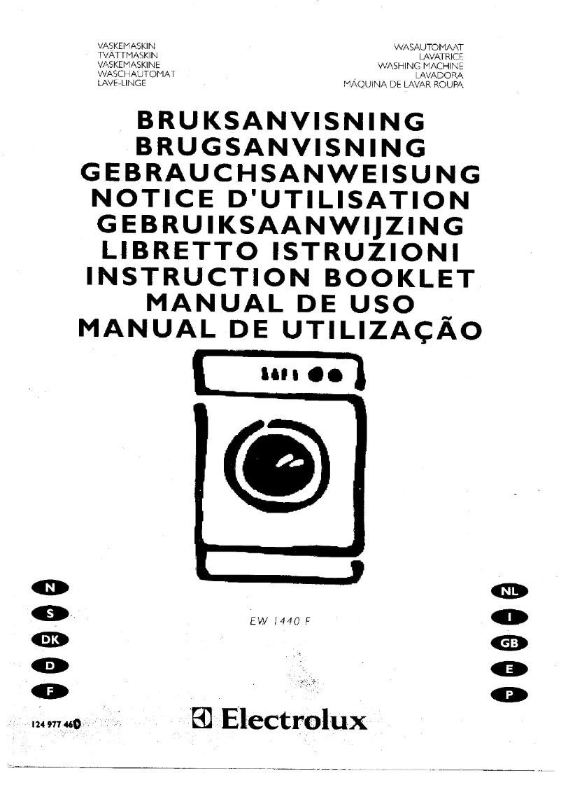 Page n°1 - Manuel utilisateur Electrolux EW1440F