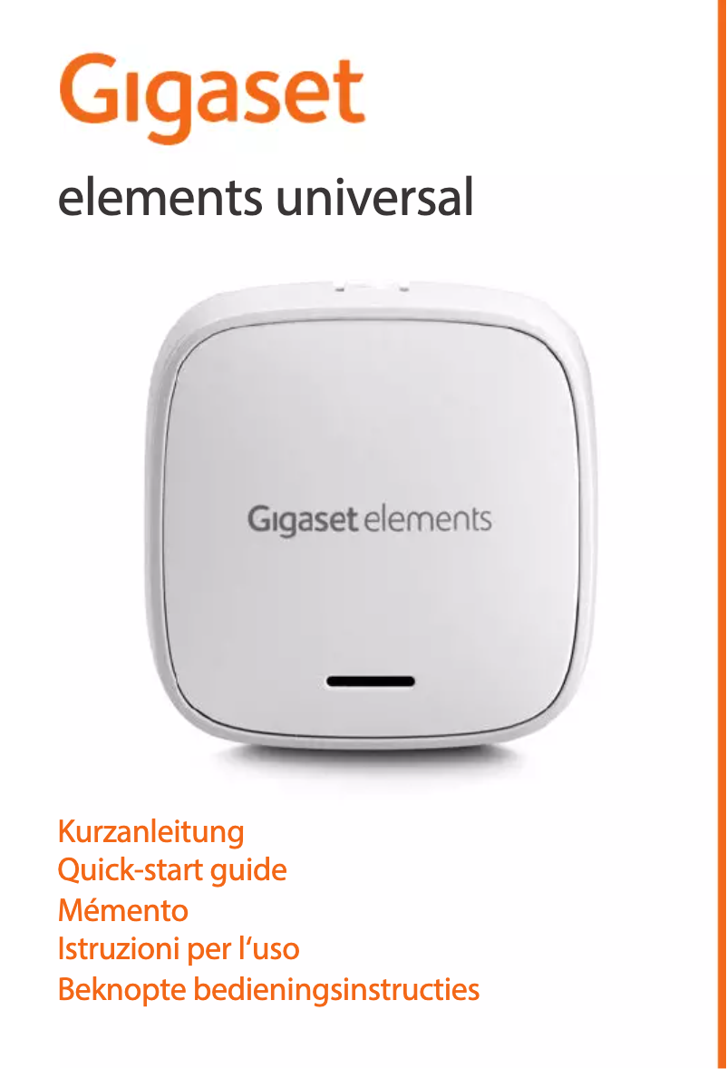 Page 1 de la notice Manuel utilisateur Gigaset S30851-H2526-R1