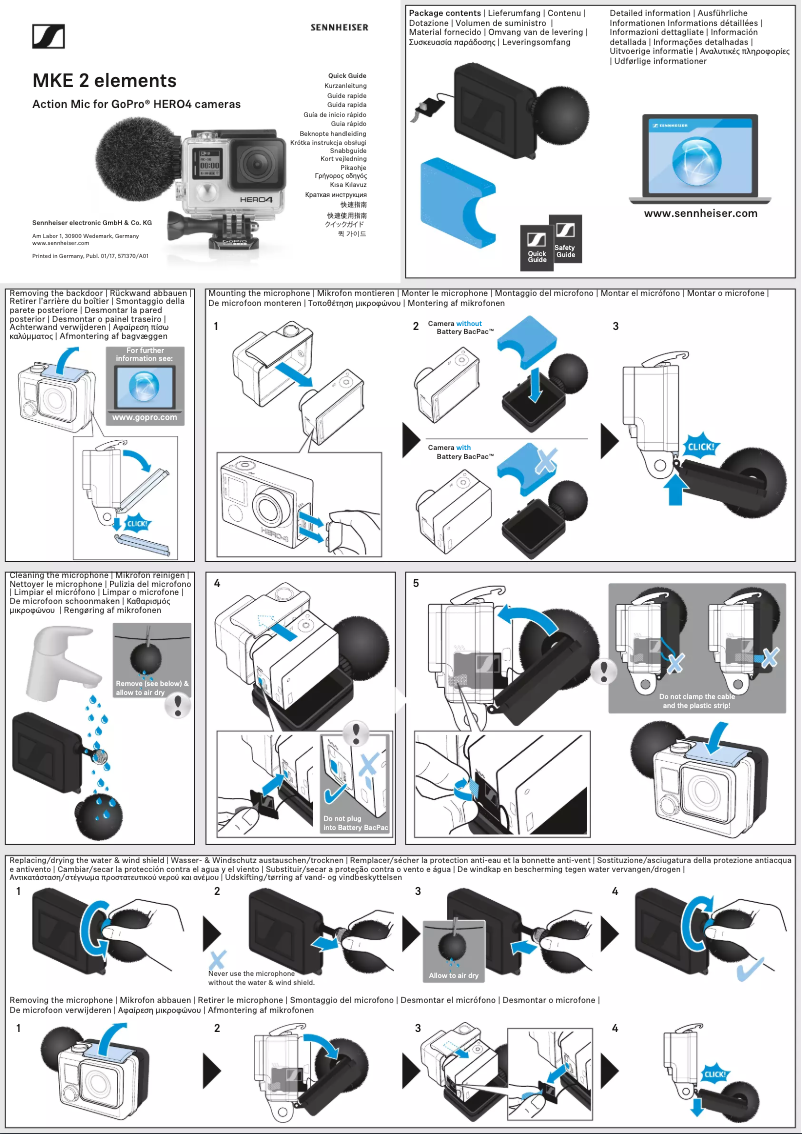 Page n°1 - Manuel utilisateur Sennheiser MKE 2 elements