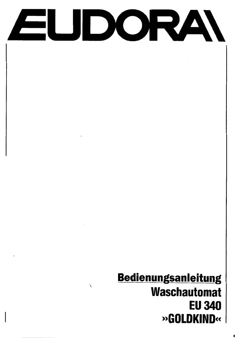 Página 1 del manual Manual de usuario Eudora EU 340
