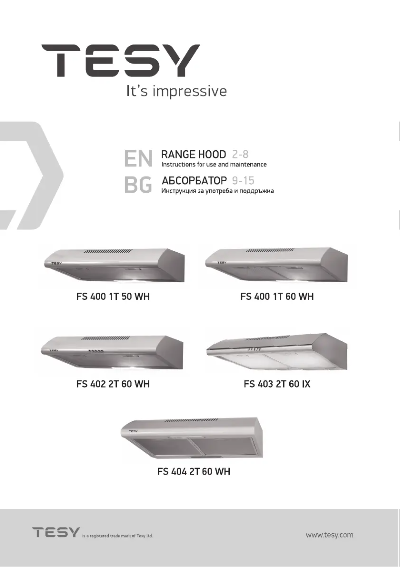 Imagen de la primera página del manual del dispositivo FS 402 2T 60 WH